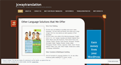Desktop Screenshot of jcwaytranslation.wordpress.com