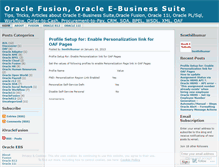 Tablet Screenshot of ioraclefusion.wordpress.com