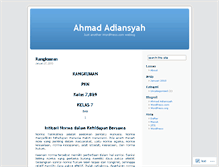 Tablet Screenshot of ahmadadiansyah.wordpress.com