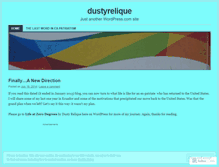 Tablet Screenshot of dustyrelique.wordpress.com