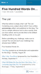 Mobile Screenshot of fivehundredwordson.wordpress.com