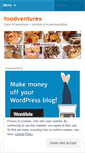 Mobile Screenshot of f00dventures.wordpress.com