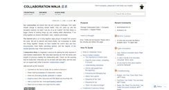 Desktop Screenshot of collaborationninja.wordpress.com