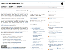 Tablet Screenshot of collaborationninja.wordpress.com
