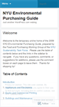 Mobile Screenshot of nyuenvironmentalpurchasingguide.wordpress.com