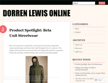 Tablet Screenshot of dorrenlewisonline.wordpress.com