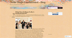 Desktop Screenshot of centerstageentertainment.wordpress.com