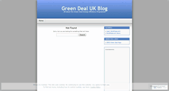 Desktop Screenshot of greendealukblog.wordpress.com