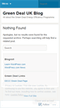 Mobile Screenshot of greendealukblog.wordpress.com