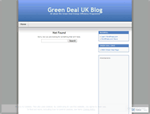 Tablet Screenshot of greendealukblog.wordpress.com