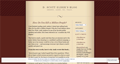 Desktop Screenshot of dscottelder.wordpress.com