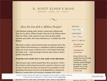 Tablet Screenshot of dscottelder.wordpress.com