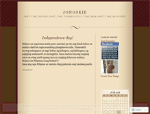 Tablet Screenshot of jongskie721.wordpress.com