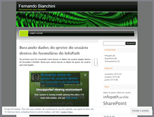 Tablet Screenshot of fernandobianchini.wordpress.com