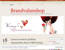 Tablet Screenshot of brandvalueshop.wordpress.com