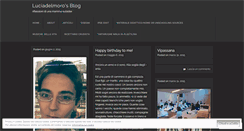 Desktop Screenshot of luciadelmoro.wordpress.com