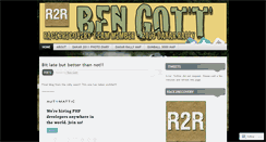 Desktop Screenshot of benmgott.wordpress.com