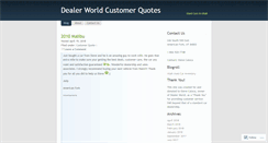 Desktop Screenshot of dealerworld.wordpress.com