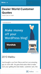 Mobile Screenshot of dealerworld.wordpress.com