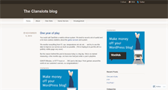 Desktop Screenshot of clanslots.wordpress.com