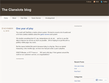 Tablet Screenshot of clanslots.wordpress.com