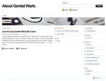 Tablet Screenshot of aboutgenitalwarts.wordpress.com