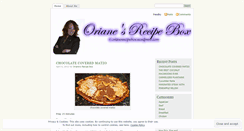 Desktop Screenshot of orianesrecipebox.wordpress.com