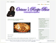 Tablet Screenshot of orianesrecipebox.wordpress.com