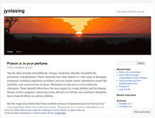 Tablet Screenshot of jyotasing.wordpress.com