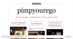 Desktop Screenshot of pimpyourego.wordpress.com