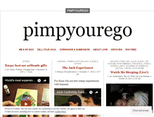 Tablet Screenshot of pimpyourego.wordpress.com