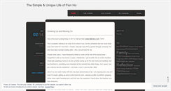 Desktop Screenshot of fionho.wordpress.com