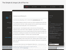Tablet Screenshot of fionho.wordpress.com