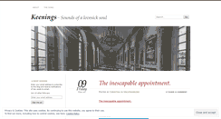 Desktop Screenshot of keenings.wordpress.com