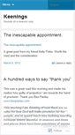 Mobile Screenshot of keenings.wordpress.com