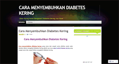 Desktop Screenshot of caramenyembuhkandiabeteskering.wordpress.com