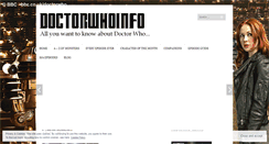 Desktop Screenshot of infodoctorwho.wordpress.com