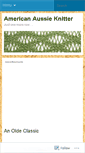 Mobile Screenshot of americanaussieknitter.wordpress.com