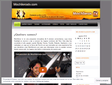 Tablet Screenshot of mochilerotv.wordpress.com