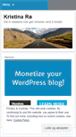 Mobile Screenshot of kristinafro.wordpress.com