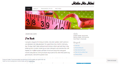 Desktop Screenshot of makememini.wordpress.com
