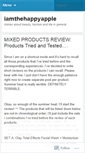 Mobile Screenshot of iamthehappyapple.wordpress.com