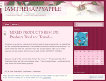 Tablet Screenshot of iamthehappyapple.wordpress.com