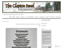 Tablet Screenshot of claptonpanel.wordpress.com