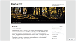 Desktop Screenshot of biosfera2030.wordpress.com