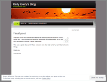 Tablet Screenshot of klowry.wordpress.com