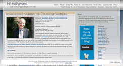 Desktop Screenshot of mrhollywoodblog.wordpress.com