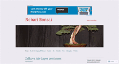 Desktop Screenshot of nebaribonsai.wordpress.com