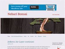 Tablet Screenshot of nebaribonsai.wordpress.com