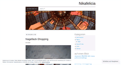 Desktop Screenshot of nikafelicia.wordpress.com